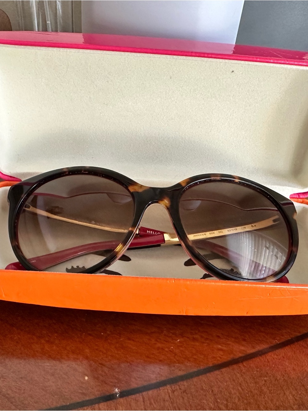 Kate Spade Tortoise Shell Sunglasses with Brown Gradient Lenses